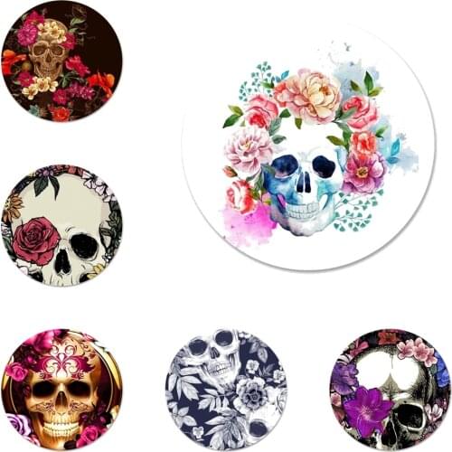 Flower Skull Badge Brooch Pin Accessories For Clothes Backpack Decoration gift
