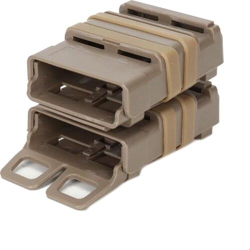 2pcs Fast Mag Holders Outdoor Holster Clip 5.56 Mag M4 Fast Magazine Pouch Quick Attach Molle System Hunting Magazine Pouch