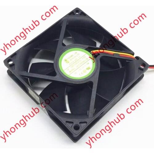 Young Lin DFC802012M DC 12V 2W 80x80x20mm 3-wire Server Cooling Fan