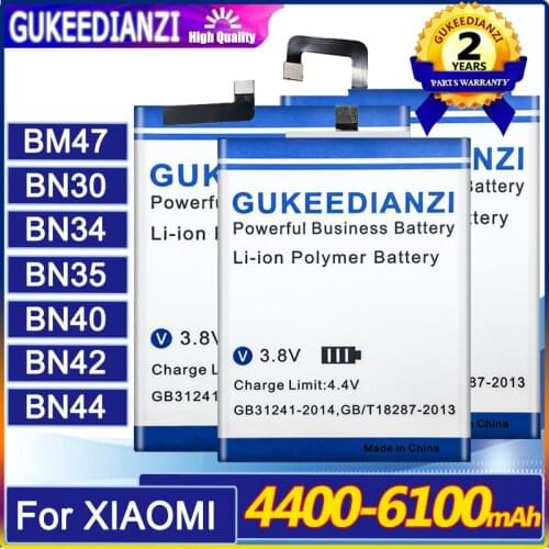 Battery For Xiaomi Redmi 3 3S 3X 4 4A 4X 5 5A 5 Plus Pro Prime Battery BM47 BM4A BN30 BN34 BN35 BN40 BN42 BN44 bn 30 34 35 40 44