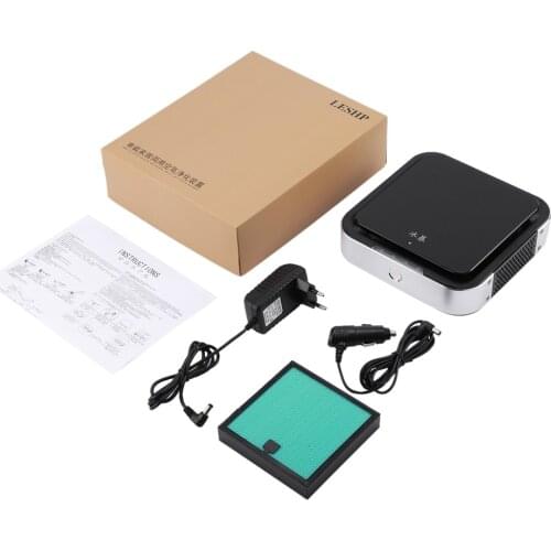 LESHP Anion Air Purifier Electrostatic Adsorption Dust Removal Intelligent Stepless Speed Control for Car Home Office