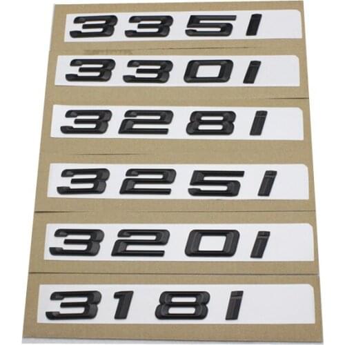 Car Styling Matt Black for BMW 3-series F30 F31 F34 E90 E46 316i 320i 325i 330i 335i Rear Boot Trunk Emblem Lettering Badges