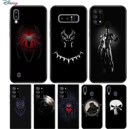 Marvel Dark For Samsung Galaxy Note 20 10 9 8 Plus Ultra Lite M31 M31S M10 M20 M02 M30 M40 Soft Phone Case