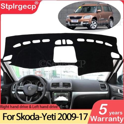 For Skoda Yeti 2009 2010 2011 2012 2013 2014 2015 2016 2017 Anti-Slip Mat Dashboard Cover Pad Sunshade Dashmat Cover Accessories