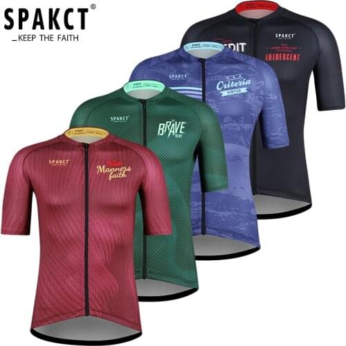 SPAKCT Cycling Jersey Men Quick Drying Breathable Road Mountain MTB Bicycle Bike Jersey Man Cycling Maillot Bicycle Clothing