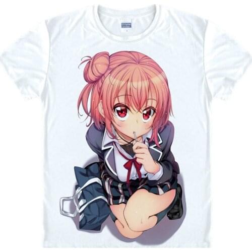 My Teen Romantic Comedy SNAFU Yukinoshita Yukino Hikigaya Hachiman T-Shirts My Youth Romantic Comedy Is Wrong Cartoon T Shirt