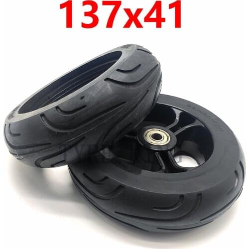 Good Quality 5-inch Electric Scooter Solid Wheel Tires 137x41 Mm DIY Trolley Scooter Wheel Tyres 137*41 Wheelchair Tyres