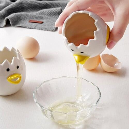 Kitchen Tools Egg White Separator Ceramic Yolk Props High Quality Household Baking Supplies Egg Separator Kitchen Gadget Cooking