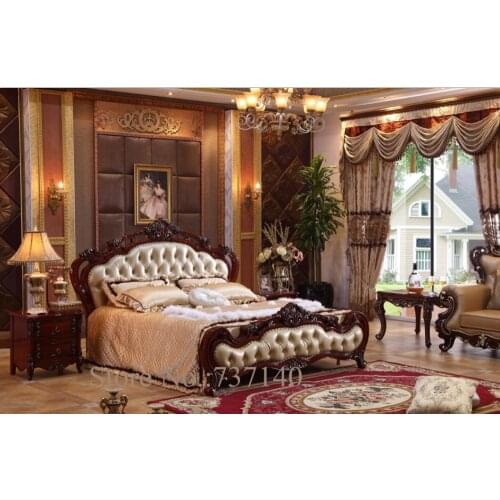 Bedroom furniture Baroque Bedroom Set solid wood bed luxury bedroom furniture sets group buying furniture wholesale price