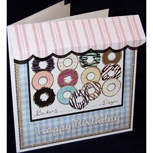 Dessert Donuts Chocolates Ice-cream Juice Metal Cutting Dies Silver Stencil For Scrapbooking Ablum Paper Card Craft Decoration