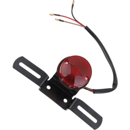 1 Pcs Motorcycle Red Rear Tail Brake Stop Light Lamp For Cafe Racer Chopper Motorcycle Street Biker Cuiser Dirt Bike ATV Etc