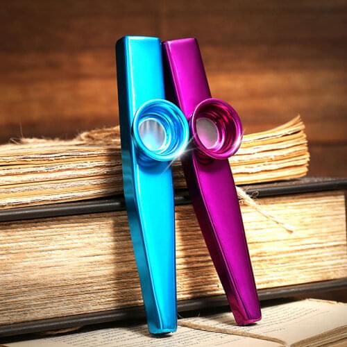 Musical instruments metal Kazoo flute with dimo Guitar ukulele companion