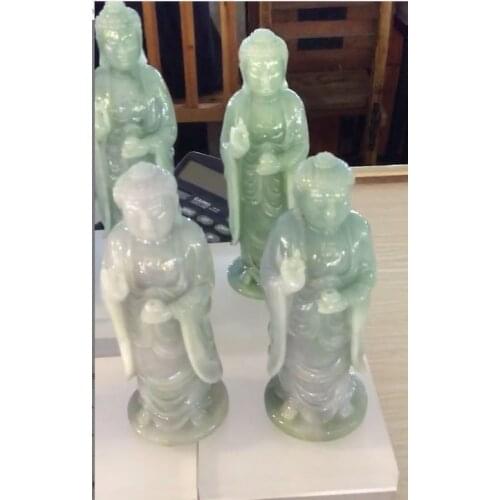 Natural 7A Myanmar jade hollow Handcarved mascot of guan yin jade craft green jade pendant jade necklace pendants jewelry