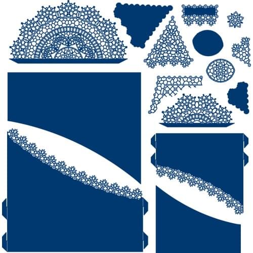 New 2021 Curve Cardshape Die Cutting Dies Scrapbook Diary Decoration Stencil Embossing Template DIY Greeting Card Handmade