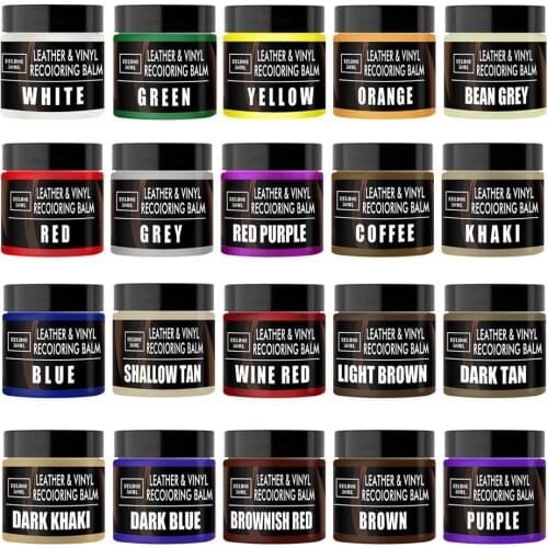 New Leather Vinyl Repair Filler Compound Cream Leather Restoration Cracks Sofa Leather Seat Repair Cream 21 Color Can Choose