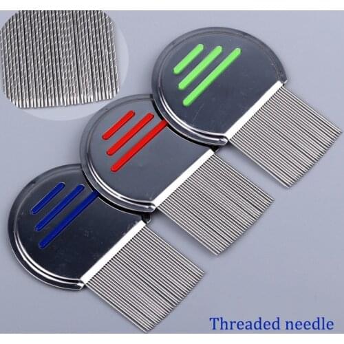 New Pet Combs 304 Stainless Steel In Addition To Flea Semi-Circular Long Needle Grate Comb Remove lice For Dogs And Cats Beauty