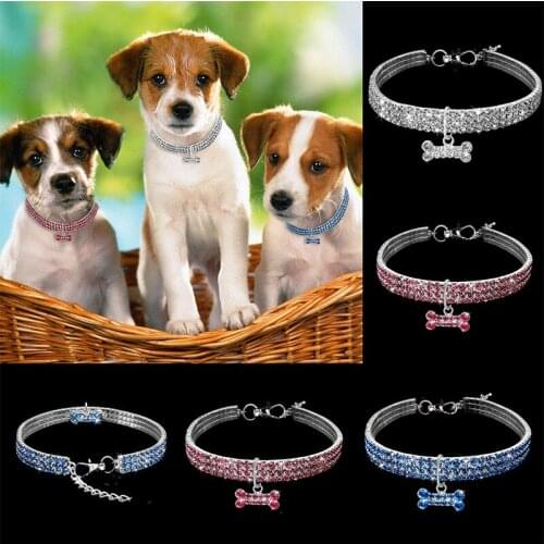 Dog collar dog accessories chihuahua dog dog supplies dog accessories for small dogs dogs pets accessories diamond necklace