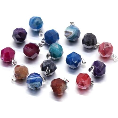 Natural stone Section Pendant Agate with dragon pattern Trinket for Jewelry Making DIY Necklace Bracelets Accessories 17x30mm