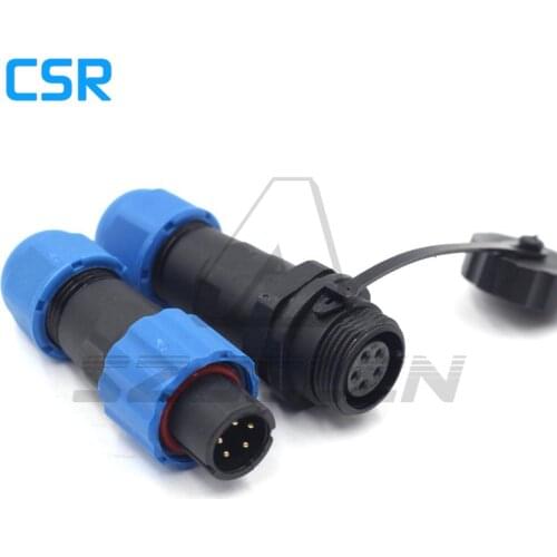 SD1310/P-SD1312/S, 5 pin Waterproof Connector Plug & Socket, IP68. LED Power Docking Cable Connector