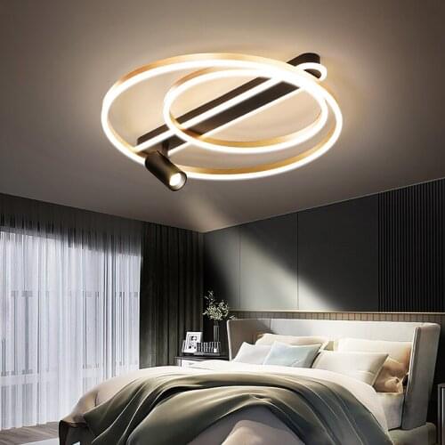 Round Square Modern Led Chandeliers Lighting Living Room Bedroom Gold Black Painted Lamp Luminaria Dropshipping Fixtures
