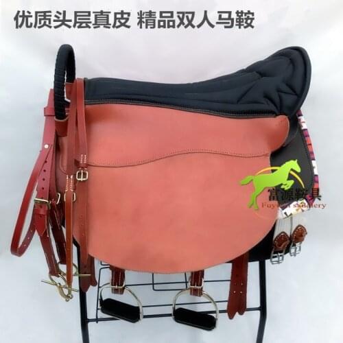 Special Offer Full Set Double Saddle Full Set Two Saddles Extended Saddle Travel Saddle Parent-child Horse Saddle