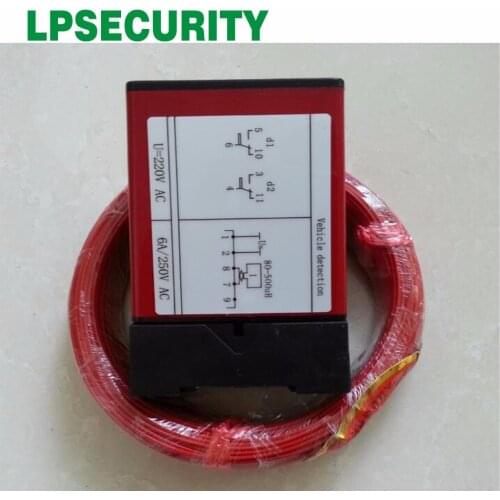 Traffic Inductive Loop Vehicle Detector Signal Control 220V AC with 1.0mm 50m/roll coil for Gate Access control