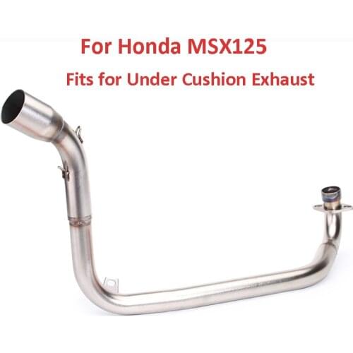 Motorcycle Slip on MSX125 Exhaust Front Link Pipe Connect Tube Exhaust System Link Pipe for Honda MSX125 2013-2016