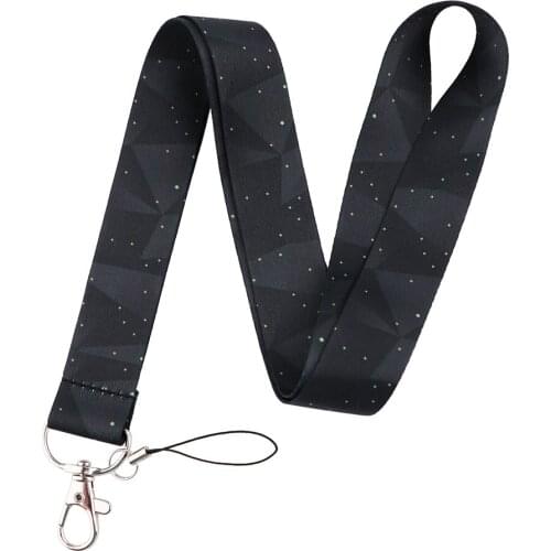 YA317 Diamond Stars In The NightSky Lanyard For Keys Mobile Phone Hang Rope Keycord USB ID Card Badge Holder Keychain Lanyards
