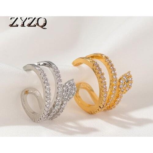 ZYZQ Punk Style Retro Snake-Shaped Ear Clip Personality C-Shaped Ear Bone Clip Fashion Painless Earrings