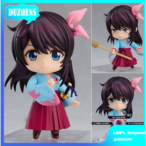 100% Original genuine Sakura Wars Sakura Amamiya Q version figma PVC Action Figure Anime Figure Model Toys Figure Doll Gift