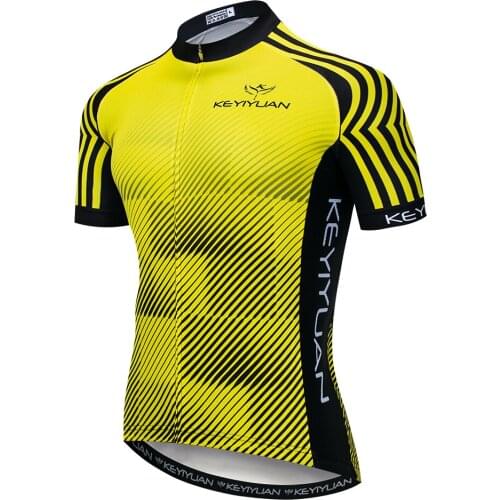 2019 Keyiyuan Men Cycling Jersey Bike Bicycle Short Sleeves Jersey Mountain Clothing MTB Jersey Shirts Maillot