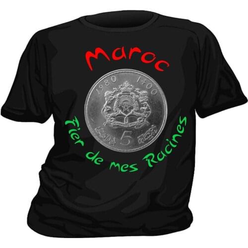2019 Fashion Solid Color Men Tshirt Tee-shirt MAROC MOROCCO MAROCAIN Proud of My Roots Casual Tee