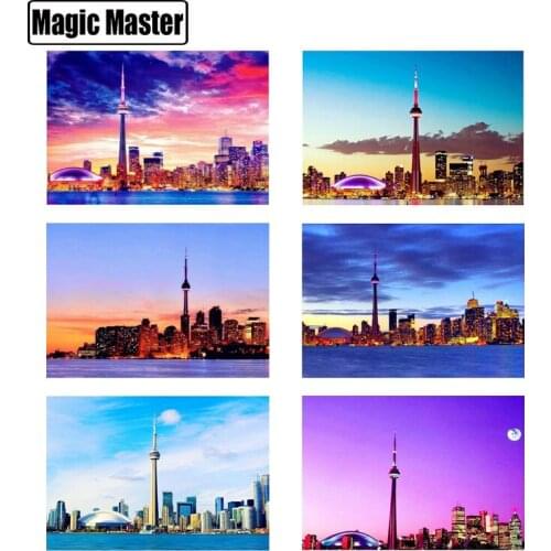 5D DIY Diamond Painting CN Tower Diamond Embroidery Cross stitch home decoration