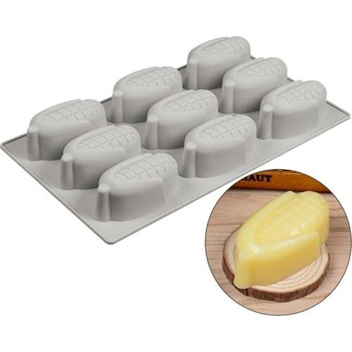 6 Hole Silicone Mold Corn Pudding Chocolate Dessert Mold DIY Cake Decor Mould