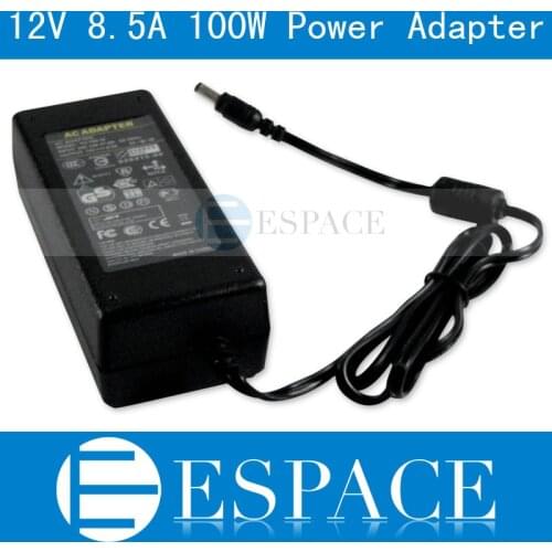 12V 8.5A 100W Power Supply AC 100-240V to DC Adapter For 3528 5050 Strip LED with US/EU plug free shipping