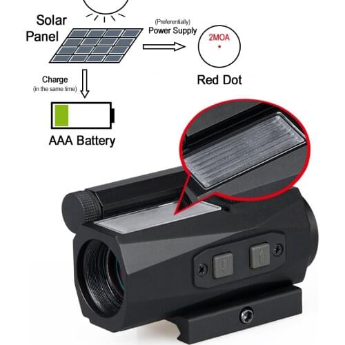 Canis Latrans tactical airsoft hunting guns accessories rifle scope reflex sights Reddot sites 1x20 Solar Red Dot Sight GZ2-0104