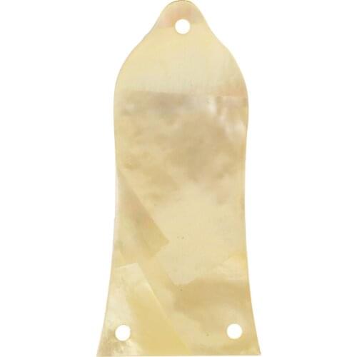 Musiclily Pro Natural Mother of Pearl 3-Hole Guitar Truss Rod Cover for China Made Epiphone Les Paul, Gold Pearl