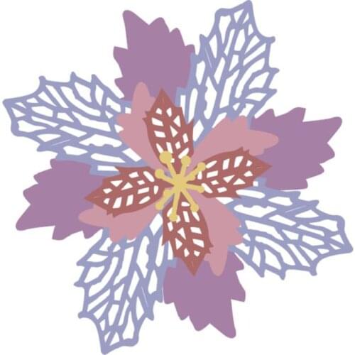 Decorative Flower Metal Cutting Dies Stencil Scrapbooking DIY Album Stamp Paper