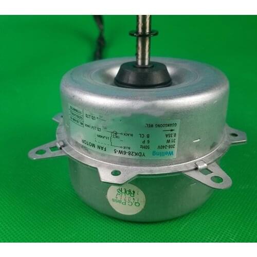For New TCL air conditioner on-hook outdoor fan YDK28-6W-5 motor 31W Welling motor Zhigao external fan