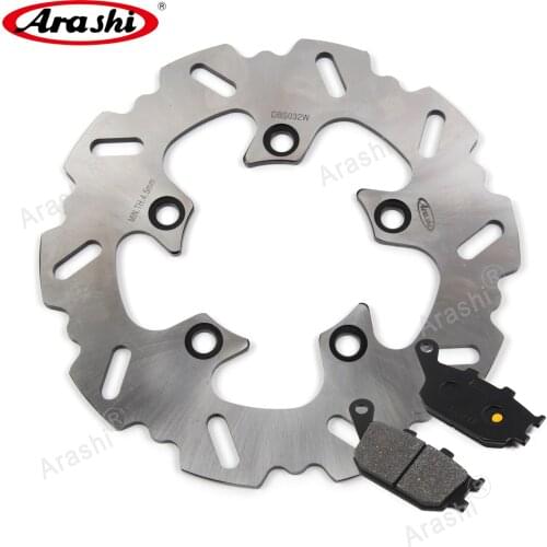 Motorcycle Fixed Rear Brake Disc Rotors & Brake Pads For SUZUKI SV650S SV650 SV 650S SV 650 2003-2009 2004 2005 2006 2007 2008