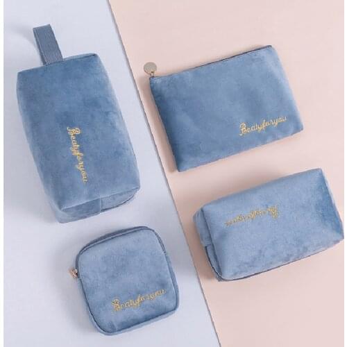 Women Multifunction Travel Zipper Cosmetic Bag Makeup Bags Toiletries Organizer Solid Color Storage Make Up Case Toiletry Tool