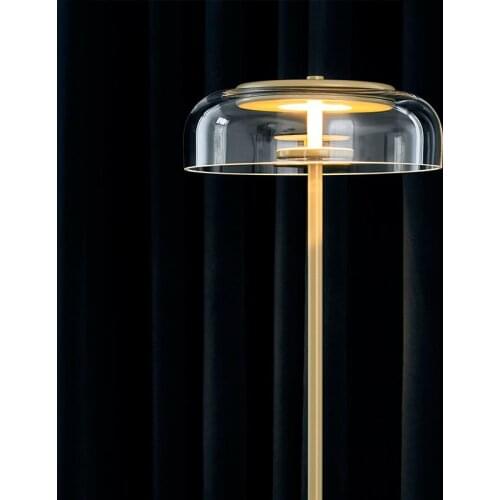 Creative simple floor lamps glass ball standing lamp chrome gold for living room bedroom new design art home decoration lighting