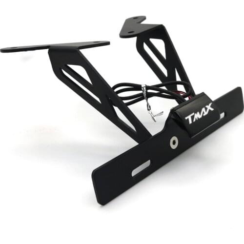 License Plate LED Holder Bracket For YAMAHA T-MAX TMAX 530 2012-2016 Motorcycle Fender Eliminator Registration Led Light