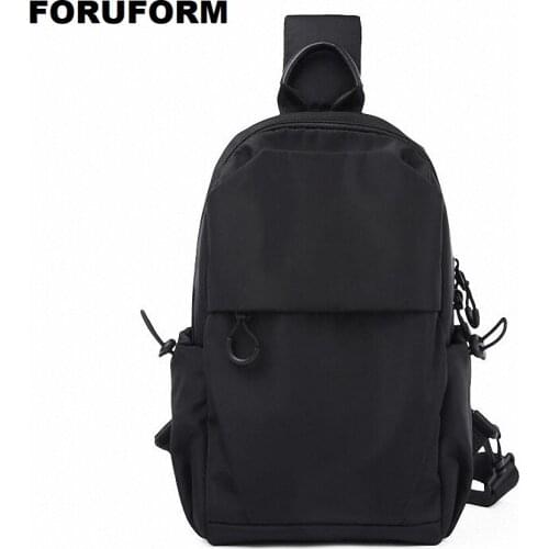 Multifunction Fashion Men Crossbody Bags Casual Large Chest Pack Short Trip Messengers Bag Water Repellent Shoulder Bag LI-2608