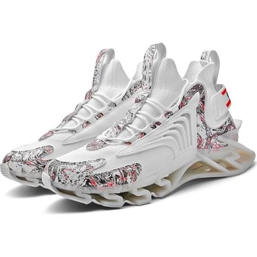 New Style Blade Sneakers for Men Breathable Mesh Mens Sports Shoes Non-Slip Man Casual Shoes Fashion Walking Tennis Big Size 10