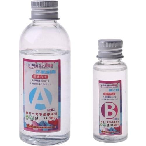 1 Set AB Glue High Adhesive Epoxy Resin For Jewelry Making DIY Tools Transparent