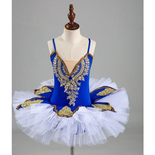 New Children Ballet Dance Costume Kids Swan Lake Ballet Princess Dress Pancake Tutu Leotard Ballet Clothing For Girls