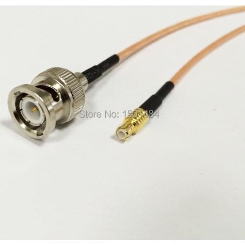 New BNC Male Plug Connector Switch MCX Male Plug Convertor RG316 Wholesale Fast Ship 15CM 6" Adapter