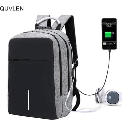 New Backpack For Men Business Waterproof Multi-function Bag For Laptop 15.6 Inch USB Charging Casual Oxford Cloth Rucksack Man