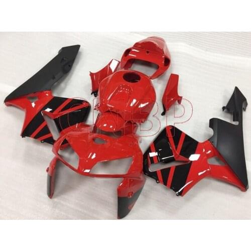 Fairings CBR600 RR 2005 - 2006 Red Black Plastic Fairings CBR600 RR 06 Fairing CBR600 RR 2006 no paint